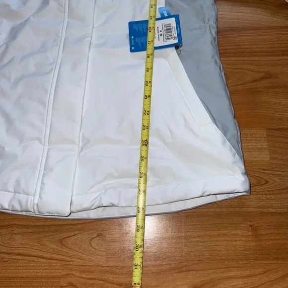 Columbia Ava Alpine II Insulated Waterproof Women Sz M Ski Jacket White Grey New - Picture 8 of 15